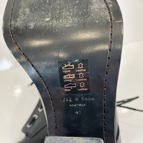 Rag & Bone black leather boots - size 41 - Picture 10 of 10